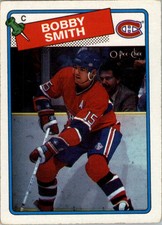 1988-89 O-PEE-CHEE NHL HOCKEY #88 BOBBY SMITH MONTREAL CANADIENS