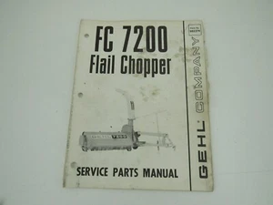 Manual de piezas de servicio Gehl FC7200 Flail Chopper - Imagen 1 de 3
