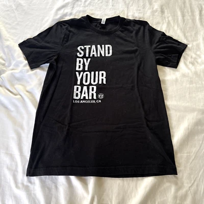 Jack Daniels Tee Shirt Black Stand By Your Bar Los Angeles CA. Men's Size L Rare - Image 1 of 4