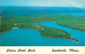 Sandwitch Massachusetts~Peters Pond Park Tent & Trailer Sites~1960s PC - Picture 1 of 2
