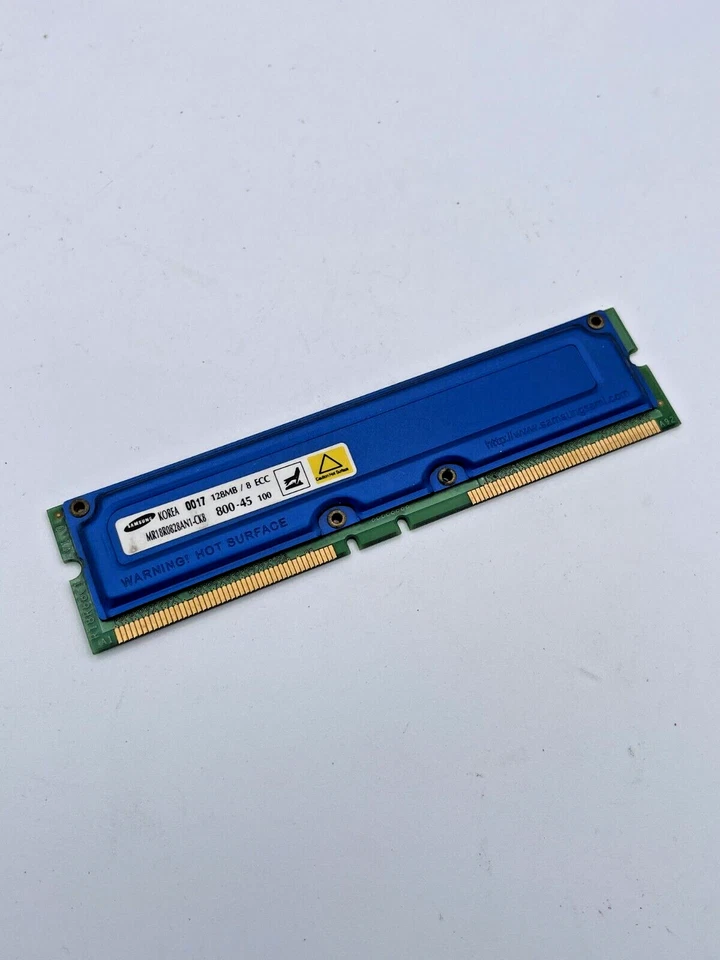 Samsung 800-45 MR18R082AN1-CK8 RDRAM Total Capacity 128MB for Windows Desktop PC - Image 1 of 4