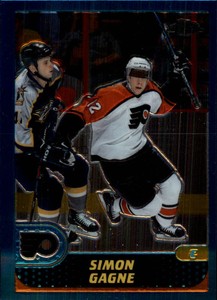 2001-02 Topps Chrome Flyers Hockey Card #65 Simon Gagne