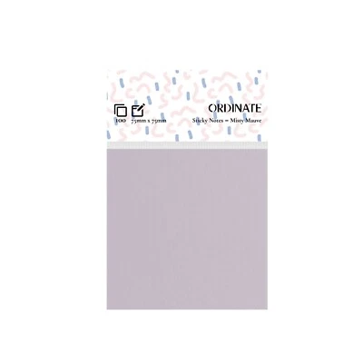 Misty Mauve- Ordinate Sticky Notes, Haftnotizen To-do-Listen und Erinnerung