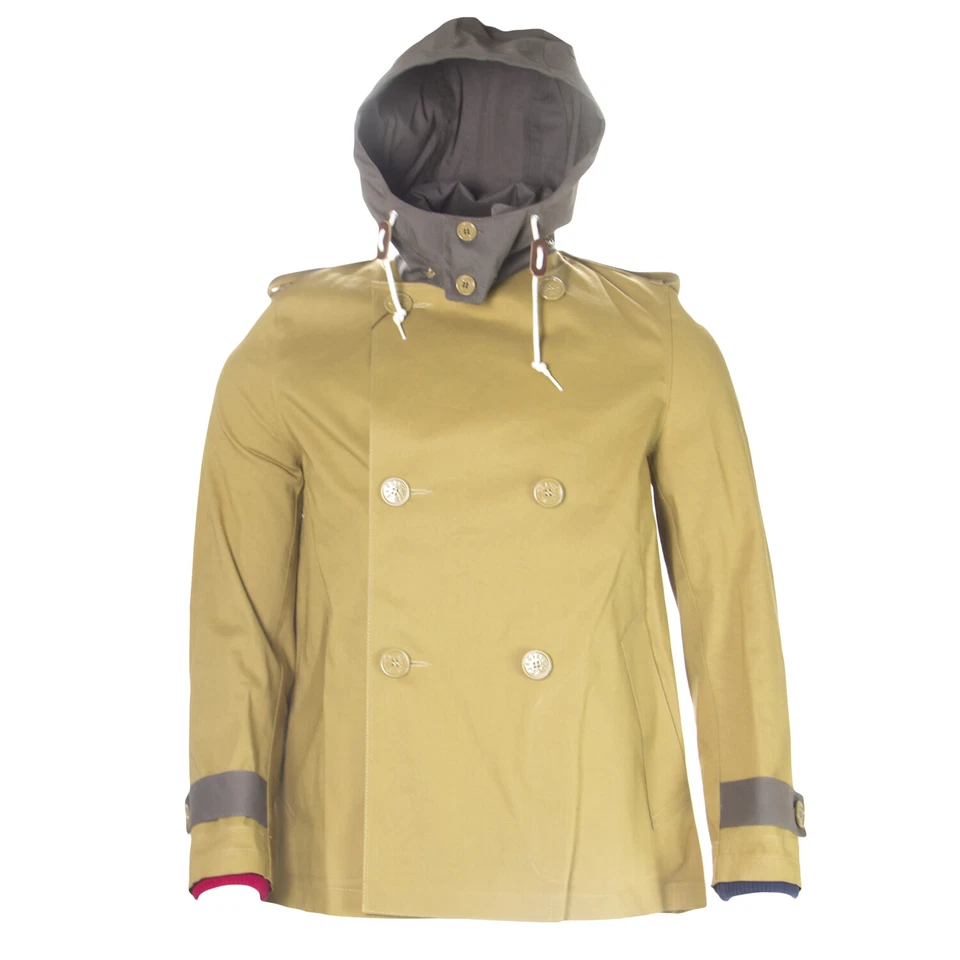 BAND OF OUTSIDERS X MACKINTOSH Khaki Bonded Cotton Peacoat Sz 38 $1,995 NEW - Image 1 of 1