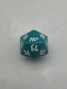 Magic the Gathering Spindown Dice Life Counter 2011 Core Set M11 Green D20 MTG - Picture 1 of 6