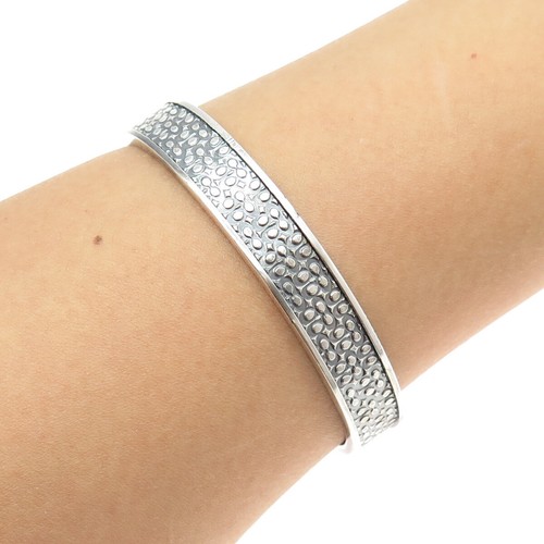 COACH 925 Bracciale Braccialetto Regolabile Argento Sterling 925 Firma Vintage Logo 7 25"