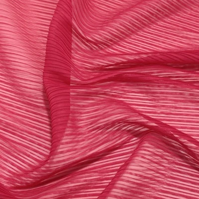 roter Plissee Stoff weicher Chiffon für Bluse Rock Hose Crash Meterware - Bild 1 von 2