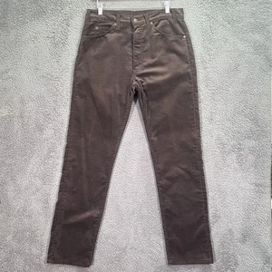 Pantalone vintage Levi's 505 marrone velluto a coste uomo 34x32 (34x32,5) bianco linguetta USA - Foto 1 di 23