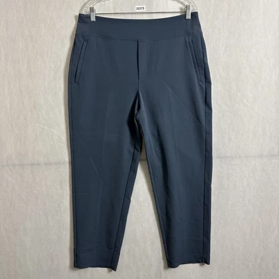 Pantalones pantalón Athleta para mujer talla 14 azul cintura alta sin fin cremallera bolsillo Foto 1 de 4