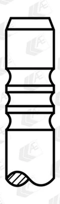 Soupape d'admission AE V91187 pour BMW E34 Z1 E30 acier chrome silicium série 3 Touring série 5 - Photo 1/4