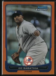 2012 Bowman Chrome CC Sabathia Orange Refractor /25 New York Yankees - Bild 1 von 2