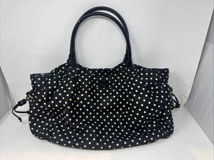 Kate Spade Stevie Wickeltasche schwarz weiß gepunktet XL Beuteltasche Top Henkeltasche - Bild 1 von 13