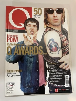 OASIS Liam/Noel Gallagher - Q Awards - Q Magazine Issue 1172 (JAN 2001) Foto 1 de 4