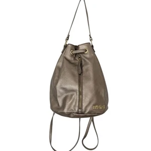 Kenneth Cole Reaction Metallic Gold Backpack Adjustable Strap Zippered Pocket - Picture 1 of 13