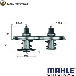 THERMOSTAT KÜHLMITTEL TX 33 75D FÜR SCANIA 4/-/series P/OMNIEXRESS G DAF 11.0L - Picture 1 of 11