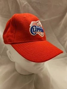 Vintage NBA Los Angeles Clippers LOGO Strapback Cap Hat 90s Adidas - Picture 1 of 10
