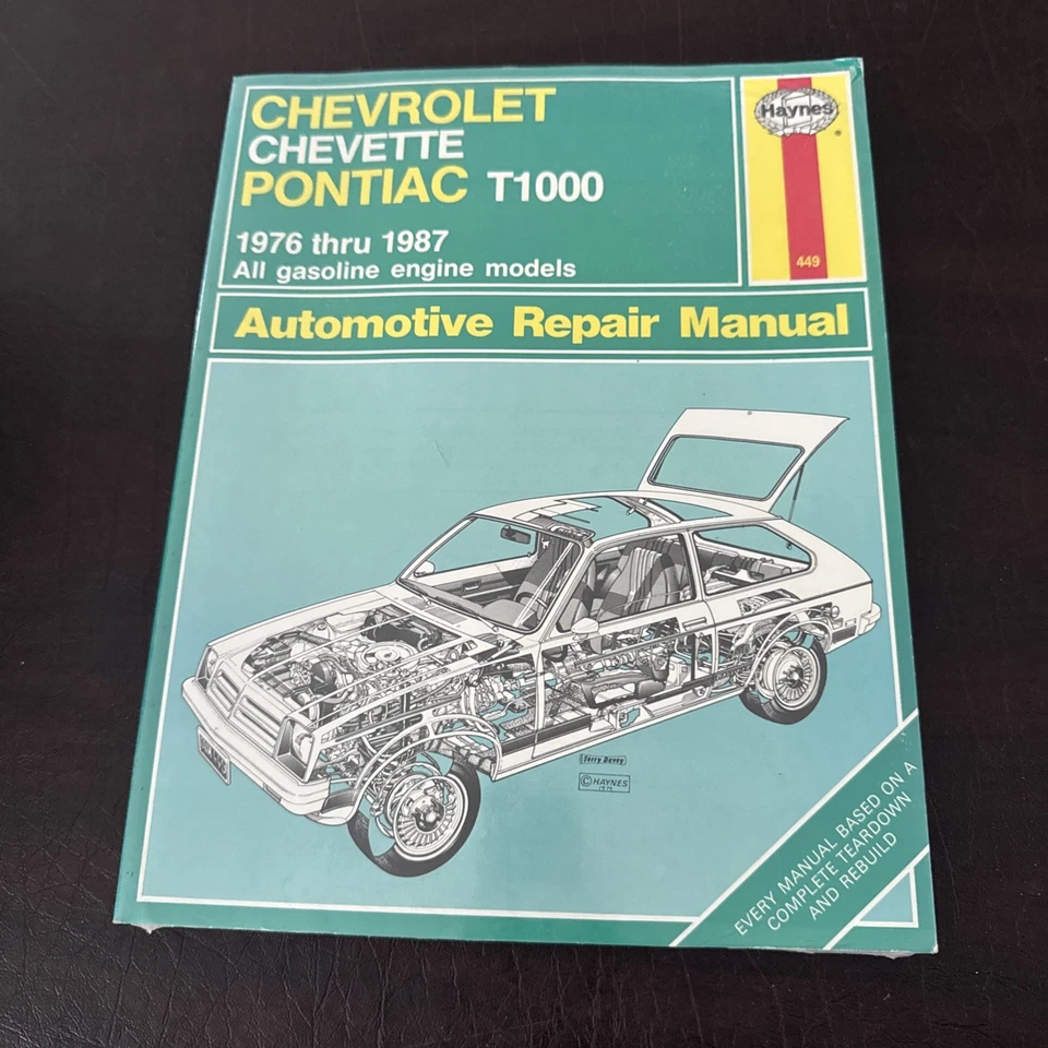 雪佛兰 Chevette Pontiac T1000 1976 - 1987 所有燃气型号 Haynes 449 全新 — 第 1/4 张图片