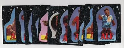 ALF 2ND SERIES STICKERS 1988 TOPPS COMPLETE STICKER SET 11 CARD COLLECTION LOT - Image 1 of 4