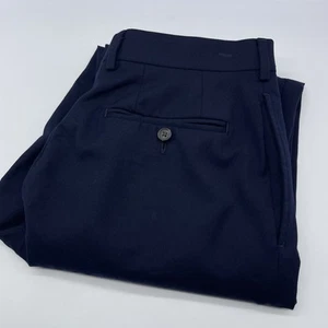 Lauren Ralph Lauren Black Label Trousers Pants Men 34x32 Blue Wool Slim Fit - Picture 1 of 10