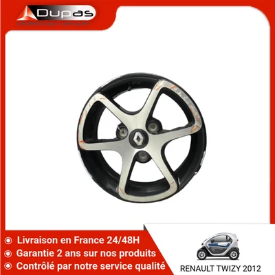 🇫🇷 JANTE ALUMINIUM RENAULT TWIZY ➤8201254558 ♻️ - Photo 1/2