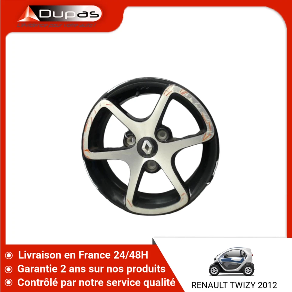 🇫🇷 JANTE ALUMINIUM RENAULT TWIZY ➤8201254558 ♻️ - Photo 1/2
