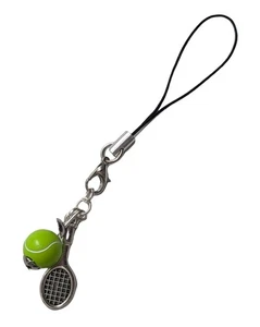 Raquette Pendentif pour Téléphone Portable Miniblings Déco Sport Tennis Balle de - Picture 1 of 2