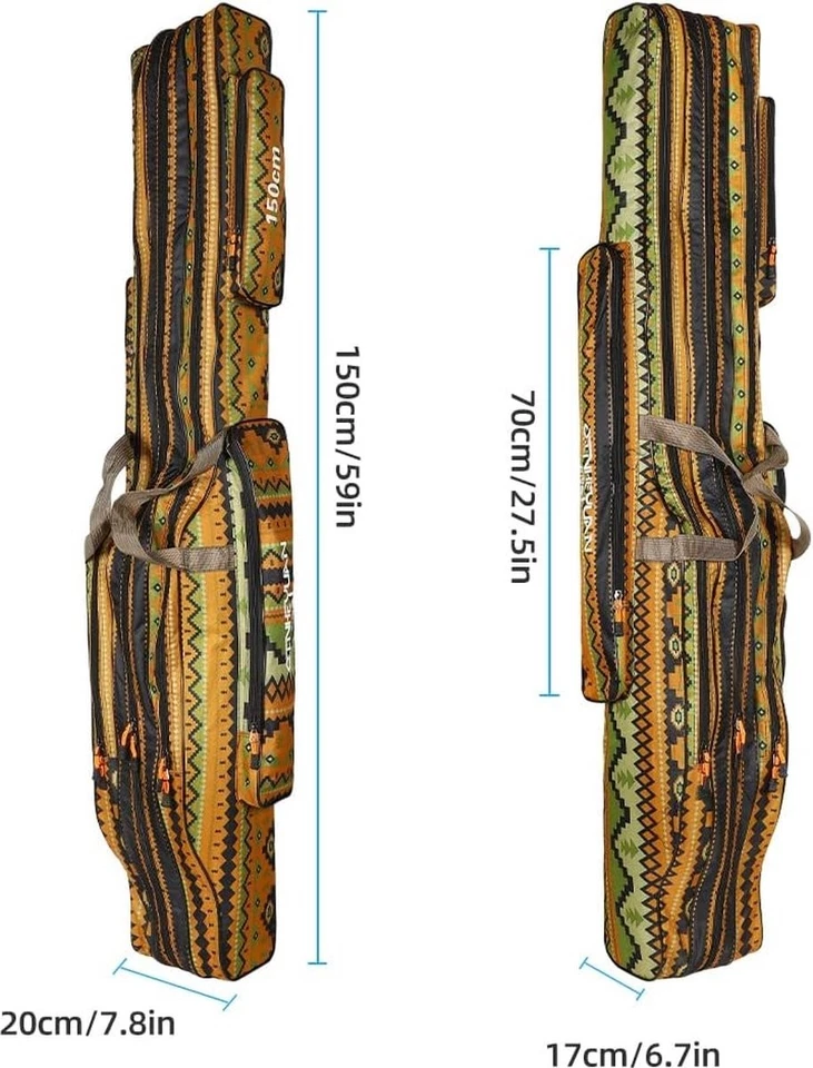 Borsa da Pesca Oxford 600D – Porta Attrezzi Pieghevole con Tasche Esterne - Immagine 1 di 4