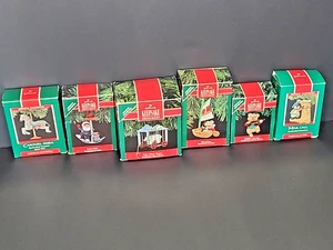 Vintage Hallmark Keepsake Ornament Lot (6 Artists’ Favorites 1989–1991 w/ Boxes - Picture 1 of 17