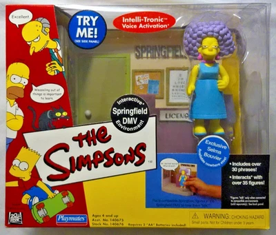Playmates The Simpsons Springfield DMV Interactive Set NIB - Image 1 of 4