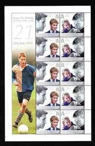 SOUTH GEORGIA  2003  PRINCE WILLIAM  21ST BIRTHDAY  SHEET   MNH - Picture 1 of 1
