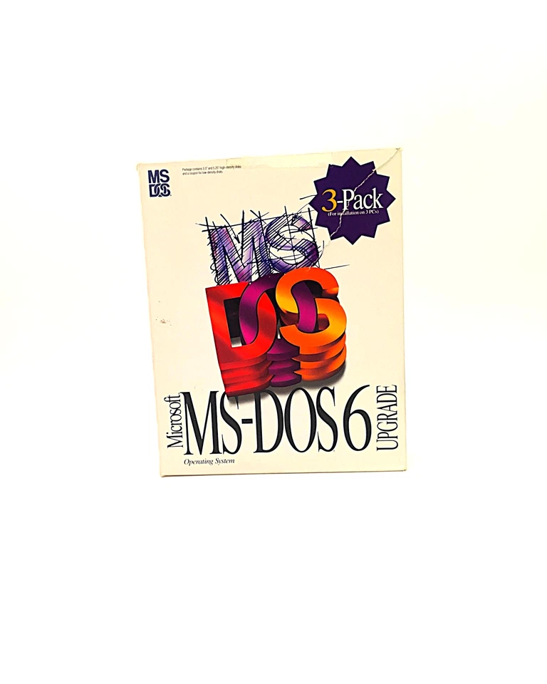 Microsoft MS-DOS 6.0 Operating System Upgrade Original Box and Docs  No Disks - Image 1 of 4