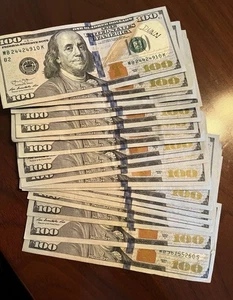 Lot 20x One Hundred ($2000) Dollar Bills Real U.S. Money from Pack. Normal Cash - Picture 1 of 3