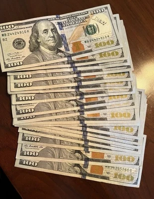 Lot 20x One Hundred ($2000) Dollar Bills Real U.S. Money from Pack. Normal Cash - Image 1 of 3
