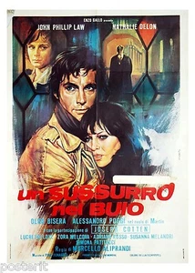 manifesto 2F film UN SUSSURRO NEL BUIO John Phillip Law Nathalie Delon 1976 - Bild 1 von 1