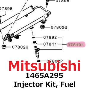 【NEW】Mitsubishi Genuine Montero Sport Nativa Pajero Injector Kit, Fuel 1465A295 - Picture 1 of 1