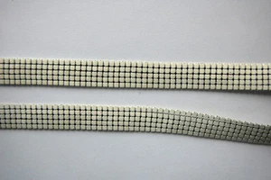 VINTAGE METAL MESH WHITING & DAVIS BRASS CHAIN BELT LENGTH 32 inches WHITE - Picture 1 of 3