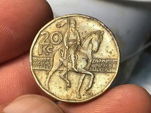 República Checa 1999 o 2004 20 Corones, Moneda Animal Caballo, KM-5 - Imagen 1 de 4