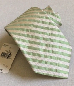 ❤️ NWT $75 100% Silk Saks 5th Ave Black Label Geometric Stripe Sexy USA Seller - Picture 1 of 5