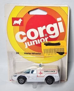 Vintage Corgi Juniors No.36 Healer Wheeler Ambulance Mint on Cardback - Picture 1 of 4