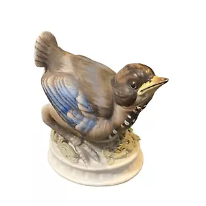 Estatuilla de porcelana Lefton China Bluebird KW 1637 estatua de pájaro - Imagen 1 de 16