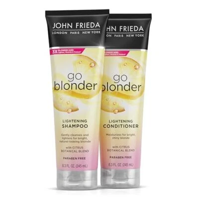 John Frieda Sheer Blonde Go Blonder Lightening Shampoo and Conditioner 2 Pack - Image 1 of 4
