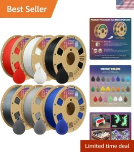 PLA Filament 1.75mm PLA 3D Printer Filament, 6kg Cardboard Spool 13.2lbs, Dim... - Picture 1 of 9