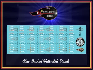 1/64 'Dunlop, Bridgestone, Hankook' Tires Logos Decal SCR-1562 - Picture 1 of 3
