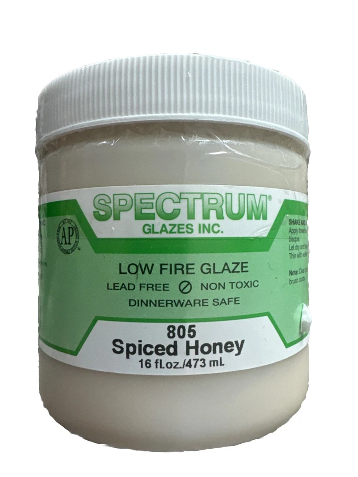 Vajilla Spectrum Spiced Honey (805) con esmalte bajo al fuego segura 16 OZ nueva sellada  Foto 1 de 3