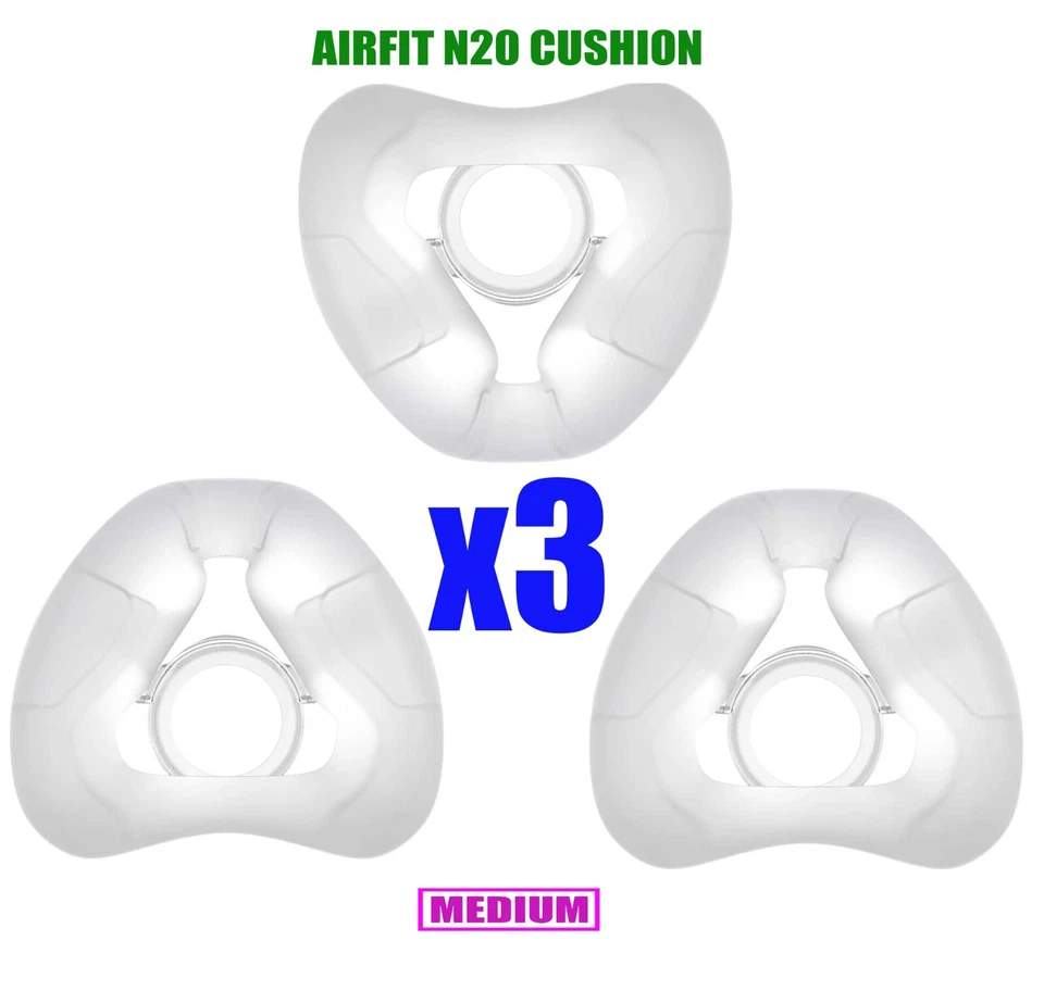 Lot of 3 AirFit N20 Medium Cushion Nasal Replacement New With Sealed Box 63551 - image 1 of 1