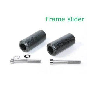 Carbon Extended Frame Slider Crash Protector For 2004-2012 Yamaha FZ-6 FZ-6S 600 - Picture 1 of 4