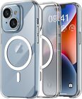 Cover Magsafe Per Apple Iphone 14 Plus Custodia Magnetica In Silicone Tpu I14