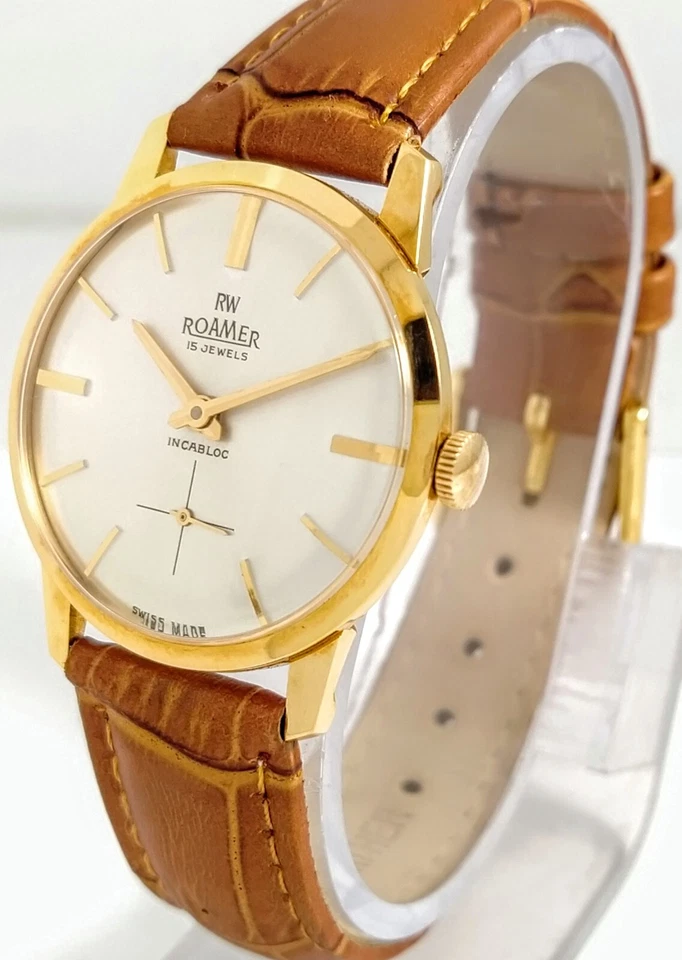 NOS RW Roamer INCABLOC 10 μ GP *Rare Vintage,1970' , Hand Winding, Swiss Made - Image 1 of 3