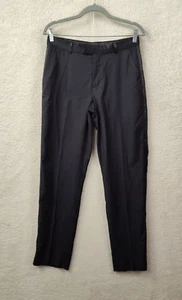 Calvin Klein Boys Pants 20 Black Rayon Blend Straight Leg Classic Dress Pants - Picture 1 of 19