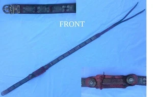 ROM SPARTACUS GEALTERTER ROTER LEDERGÜRTEL RÖMISCHER LEGIONÄR WETTERBILDSCHIRM FILMREQUISITE - Bild 1 von 11